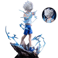 Killua Zoldyck Anime Figure, Lightning Thunder Godspeed Hunter X Hunter HxH Manga Action Figure PVC 23 cm - CloudAnimeStudio