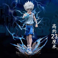 Killua Zoldyck Anime Figure, Lightning Thunder Godspeed Hunter X Hunter HxH Manga Action Figure PVC 23 cm - CloudAnimeStudio