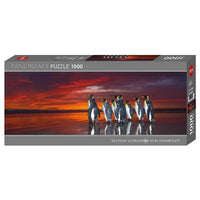King Penguins 1000 Piece Panoramic Jigsaw Puzzle Heye