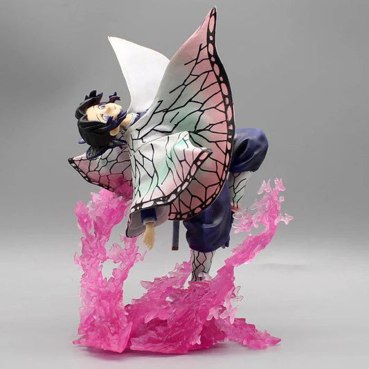 Kochou Shinobu Anime Figurine, Demon Slayer Kimetsu No Yaiba Combat Form PVC Model 20CM - CloudAnimeStudio