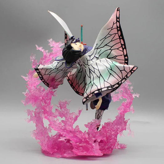 Kochou Shinobu Anime Figurine, Demon Slayer Kimetsu No Yaiba Combat Form PVC Model 20CM - CloudAnimeStudio
