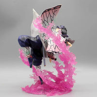 Kochou Shinobu Anime Figurine, Demon Slayer Kimetsu No Yaiba Combat Form PVC Model 20CM - CloudAnimeStudio