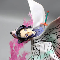 Kochou Shinobu Anime Figurine, Demon Slayer Kimetsu No Yaiba Combat Form PVC Model 20CM - CloudAnimeStudio