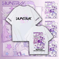 Kpop Demon Hunter Graphic T-shirt Unisex Comfortable Breathable Round Neck Anime Cartoon Design - CLOUDANIMESTUDIO