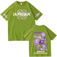 Kpop Demon Hunter Graphic T-shirt Unisex Comfortable Breathable Round Neck Anime Cartoon Design - CLOUDANIMESTUDIO