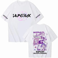 Kpop Demon Hunter Graphic T-shirt Unisex Comfortable Breathable Round Neck Anime Cartoon Design - CLOUDANIMESTUDIO