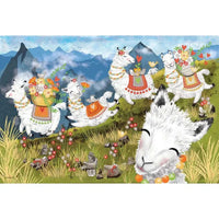 Leaping Llamas 36 Piece Floor Jigsaw Puzzle Cobble Hill CLOUDANIMESTUDIO