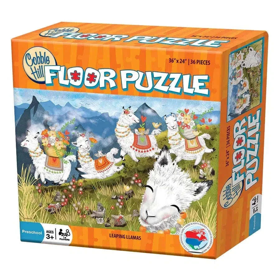 Leaping Llamas 36 Piece Floor Jigsaw Puzzle Cobble Hill CLOUDANIMESTUDIO