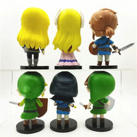 Legend of Zelda 6 Pcs Set Figure, Princess Zelda and Link Gaming Figurine 4 in - CloudAnimeStudio