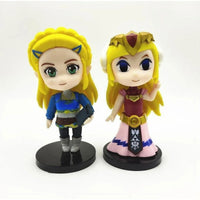 Legend of Zelda 6 Pcs Set Figure, Princess Zelda and Link Gaming Figurine 4 in - CloudAnimeStudio