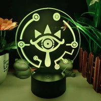 Legend of Zelda Night Lights Anime 3D Led Lamp Link Tears Of The Kingdom Lighting Bedroom Decoration - CLOUDANIMESTUDIO