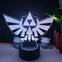 Legend of Zelda Night Lights Anime 3D Led Lamp Link Tears Of The Kingdom Lighting Bedroom Decoration - CLOUDANIMESTUDIO