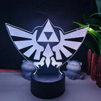 Legend of Zelda Night Lights Anime 3D Led Lamp Link Tears Of The Kingdom Lighting Bedroom Decoration - CLOUDANIMESTUDIO