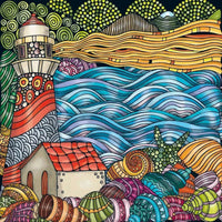 Lighthouse Color Mix Q 72 Piece Pocket Jigsaw Puzzle Curiosi CLOUDANIMESTUDIO