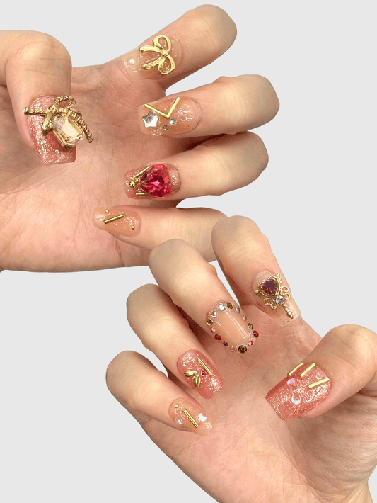 Magical Girl press on nails CLOUDANIMESTUDIO