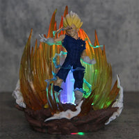 Majin Vegeta LED Figure, Dragon Ball Z Super Saiyan Figurine, Anime Gifts 6 in - CloudAnimeStudio