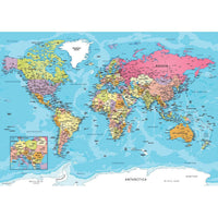 Map of the World 550 Piece Jigsaw Puzzle in Tin Eurographics CLOUDANIMESTUDIO