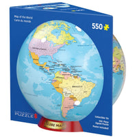 Map of the World 550 Piece Jigsaw Puzzle in Tin Eurographics CLOUDANIMESTUDIO