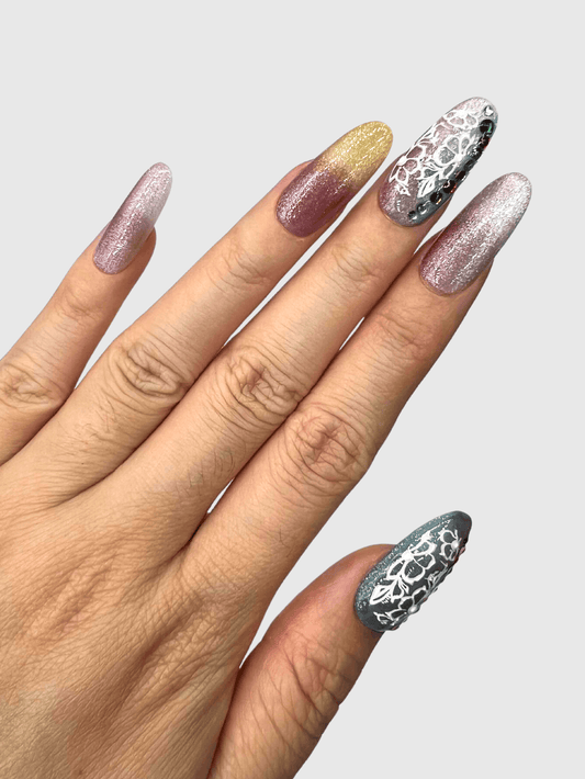 Mermaid Tail press on nails CLOUDANIMESTUDIO