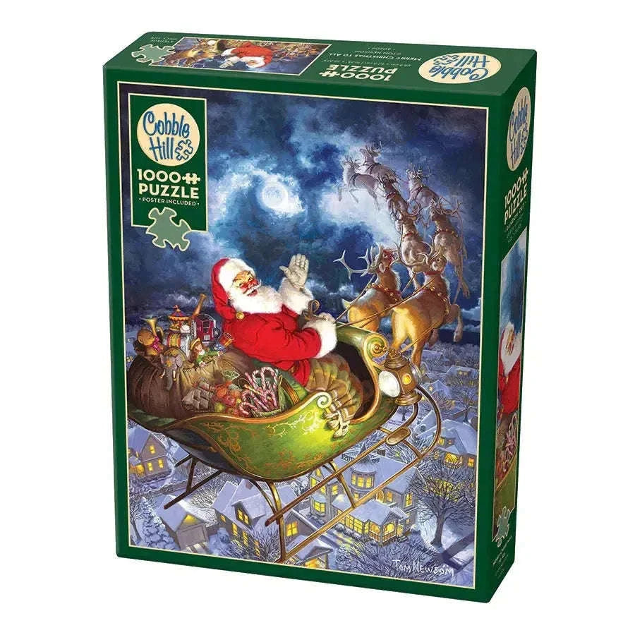 Merry Christmas to All 1000 Piece Jigsaw Puzzle Cobble Hill CLOUDANIMESTUDIO