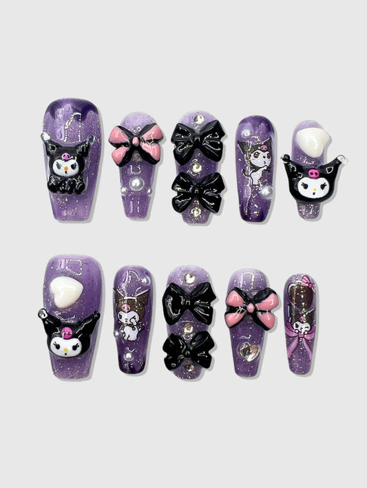 Mischievous Press-On Nails CLOUDANIMESTUDIO