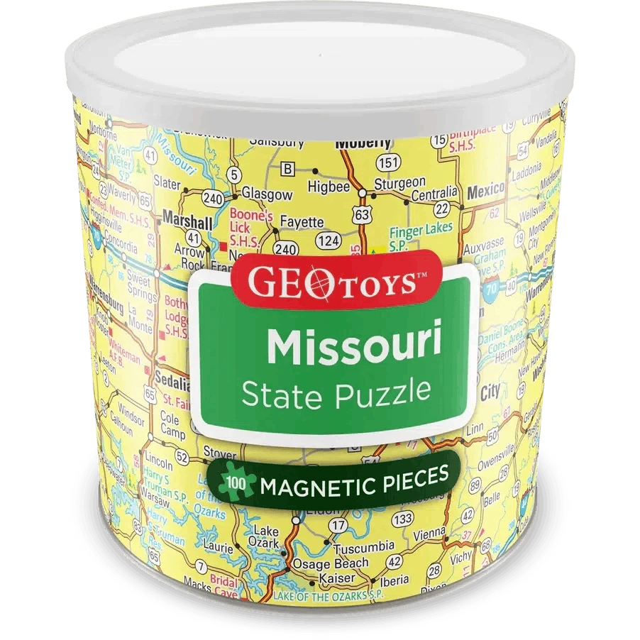 Missouri State 100 Piece Magnetic Jigsaw Puzzle Geotoys CLOUDANIMESTUDIO