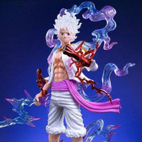 Monkey D. Luffy Figure, Gear Five Nika Sun God One Piece Figurines PVC Statues 8 in - CloudAnimeStudio