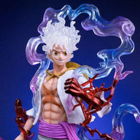 Monkey D. Luffy Figure, Gear Five Nika Sun God One Piece Figurines PVC Statues 8 in - CloudAnimeStudio
