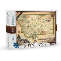 Montana 1000 Piece Jigsaw Puzzle Xplorer Maps CLOUDANIMESTUDIO