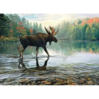 Moose Crossing 1000 Piece Jigsaw Puzzle Cobble Hill CLOUDANIMESTUDIO