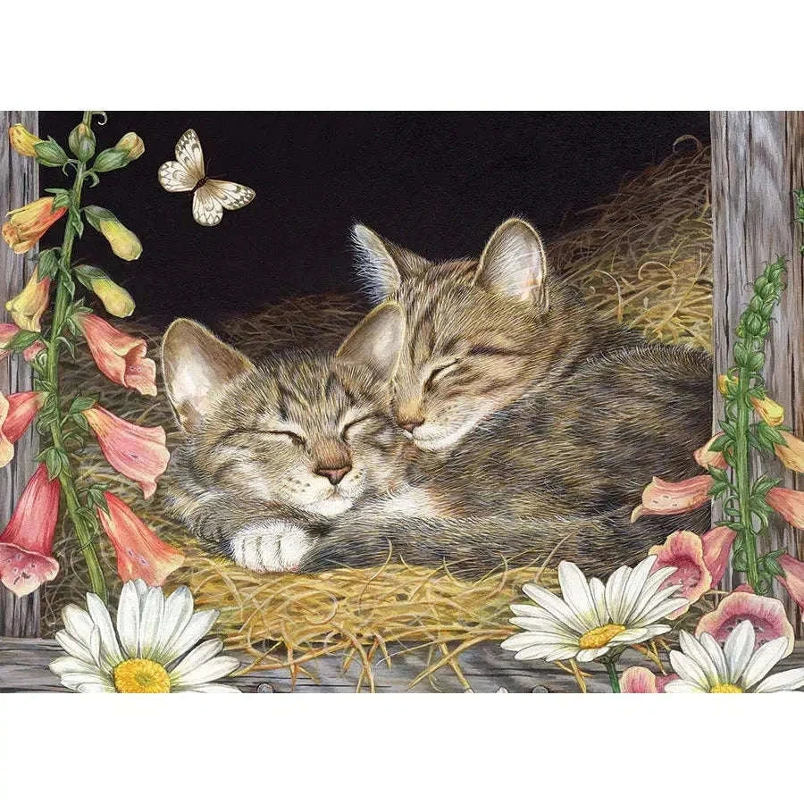 Morning Snooze 35 Piece Tray Jigsaw Puzzle Cobble Hill CLOUDANIMESTUDIO