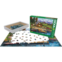 Mountain Cabin 1000 Piece Jigsaw Puzzle Eurographics