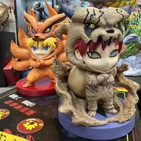 NARUTO Shippuden Chibi Figurines, Uzumaki Naruto and Gaara Tail Beast Form Action Figures Naruto Sandstorm Kawaii Cute Statues PVC Collection Toys 15cm - CloudAnimeStudio