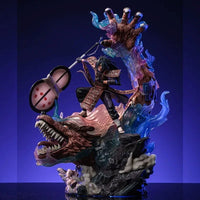 NARUTO Shippuden Figurines, Madara Uchiha and Kurama Anime Figure, Nine Tails Kyuubi Vs Battle Susanoo 40 cm - CloudAnimeStudio