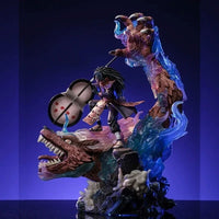 NARUTO Shippuden Figurines, Madara Uchiha and Kurama Anime Figure, Nine Tails Kyuubi Vs Battle Susanoo 40 cm - CloudAnimeStudio