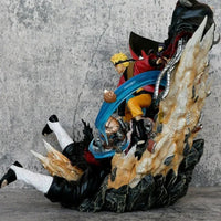 NARUTO UZUMAKI vs KAKUZU LED Anime Figurines, Naruto Shippuden Akatsuki vs Sage Mode Rasenshuriken 28 CM - CloudAnimeStudio