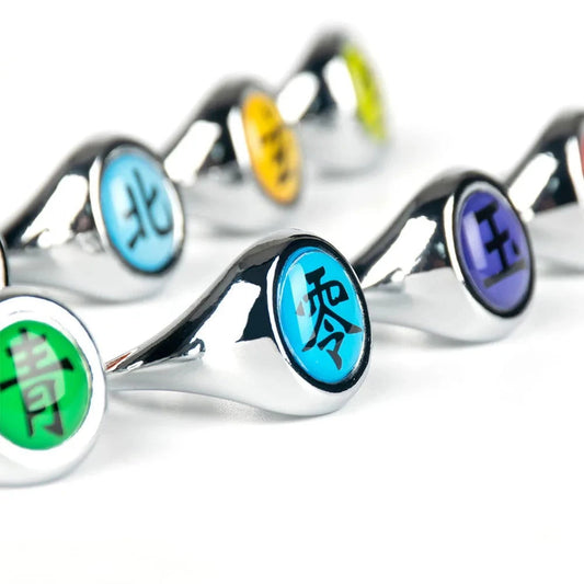 Naruto Shippuden Adjustable Akatsuki Ring Metal Cosplay Accessories Costumes - CLOUDANIMESTUDIO