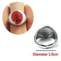Naruto Shippuden Adjustable Akatsuki Ring Metal Cosplay Accessories Costumes - CLOUDANIMESTUDIO