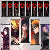 Naruto Shippuden Akatsuki Members Posters, Hot Japanese Anime Poster Scroll Style Canvas Wall Art Wall Hanging Home Decor - CloudAnimeStudio