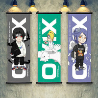Naruto Shippuden Akatsuki Members Posters, Hot Japanese Anime Poster Scroll Style Canvas Wall Art Wall Hanging Home Decor - CloudAnimeStudio