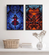 Naruto Shippuden Hot Japanese Self-adhesive Poster, Anime Wallpaper Sasuke Kakashi Itachi Madara and More Wall Art Wall Decors - CloudAnimeStudio