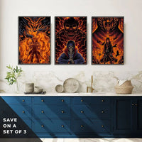 Naruto Shippuden Hot Japanese Self-adhesive Poster, Anime Wallpaper Sasuke Kakashi Itachi Madara and More Wall Art Wall Decors - CloudAnimeStudio