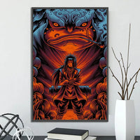 Naruto Shippuden Hot Japanese Self-adhesive Poster, Anime Wallpaper Sasuke Kakashi Itachi Madara and More Wall Art Wall Decors - CloudAnimeStudio