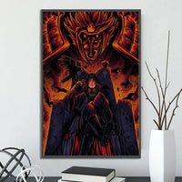 Naruto Shippuden Hot Japanese Self-adhesive Poster, Anime Wallpaper Sasuke Kakashi Itachi Madara and More Wall Art Wall Decors - CloudAnimeStudio