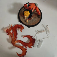 Naruto Uzumaki Bijuu Form LED Anime Figure, Naruto Shippuden Collectible Decor 15 cm - CloudAnimeStudio