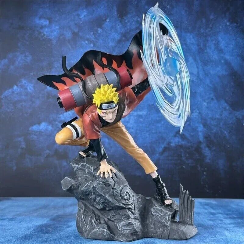 Naruto Uzumaki Sage Mode Figure, Wind Release Rasenshuriken Figurines 32cm/12in - CloudAnimeStudio
