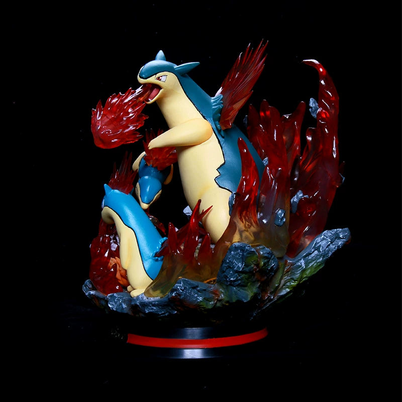 Pokemon Evolution LED Anime Figures, PVC Statue Model Toy Collections 20-35cm