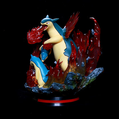 Pokemon Evolution LED Anime Figures, PVC Statue Model Toy Collections 20-35cm