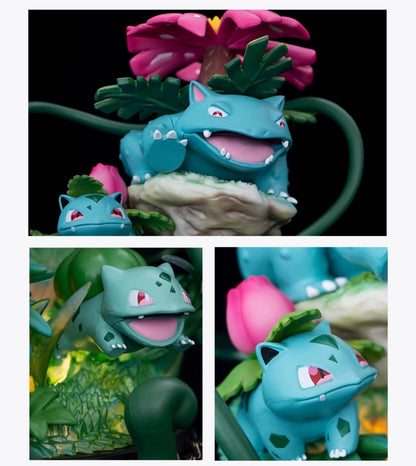 Pokemon Evolution LED Anime Figures, PVC Statue Model Toy Collections 20-35cm
