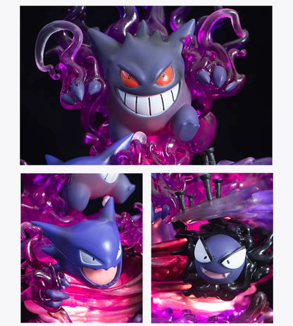 Pokemon Evolution LED Anime Figures, PVC Statue Model Toy Collections 20-35cm